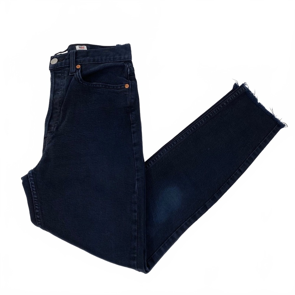 Re/Done Blue Jeans High Rise Ankle Cropped | Womens 6